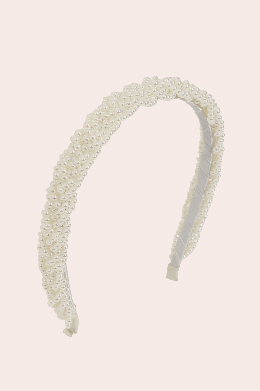 Banned Retro - Eloise Pearl Headband in Cream 2