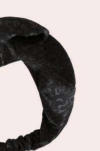 Banned Retro - Rita Leopard Twist Headband in Black 2