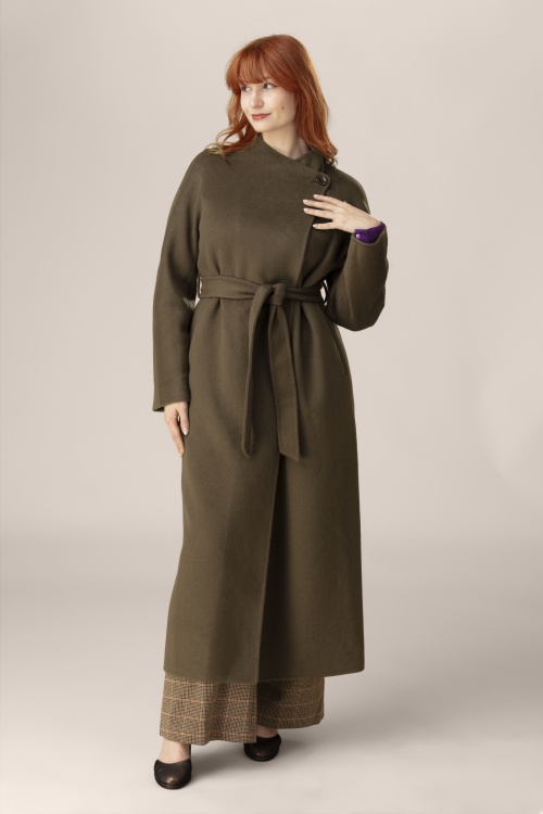 Surkana - Casia mantel in donker camel