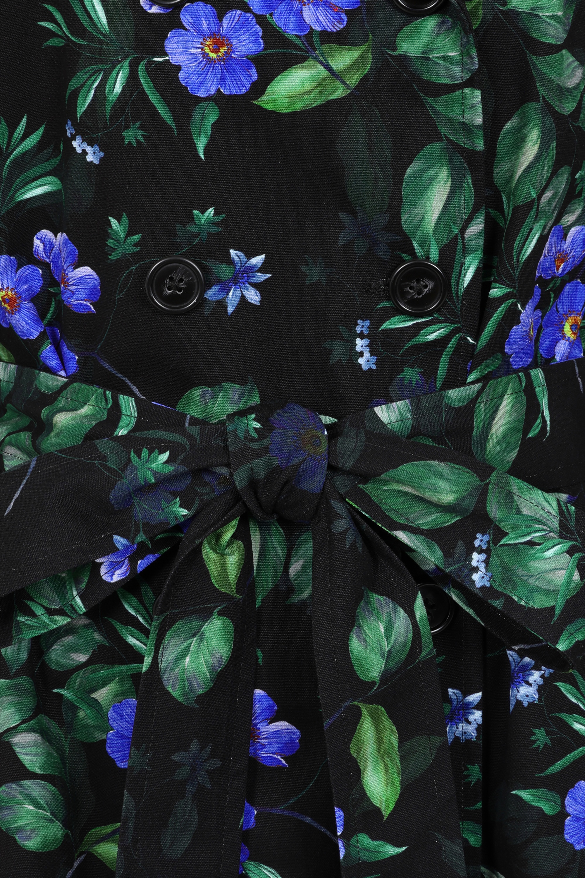 Hearts & Roses - Brooke Floral swing regenjas in zwart 3
