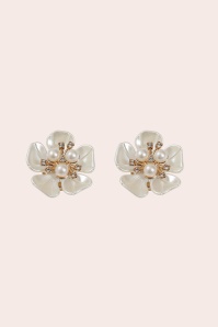Banned Retro - Pearl Bloom Button Cover Set in Gold