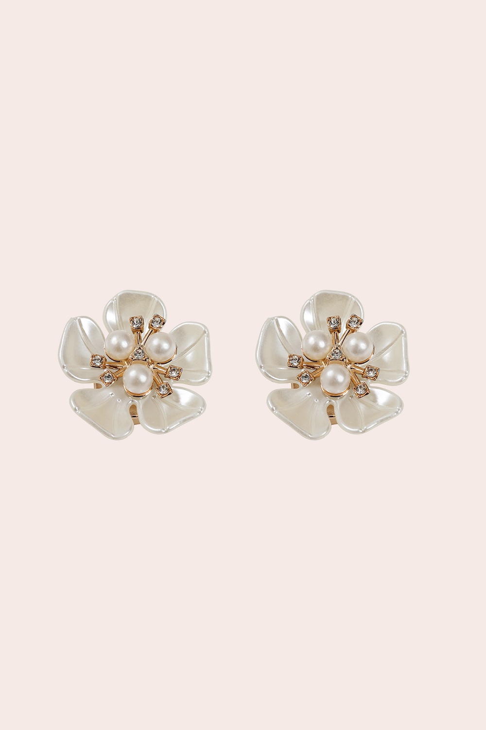 Banned Retro - Pearl Bloom Button Cover Set in Gold