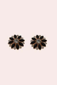 Banned Retro - Onyx Bloom Button Cover Set in Black