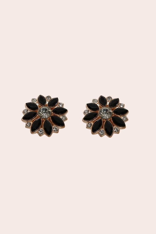 Banned Retro - Onyx Bloom Button Cover Set in Black