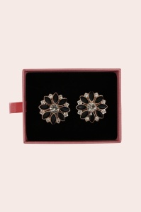 Banned Retro - Onyx Bloom Button Cover Set in Black 3