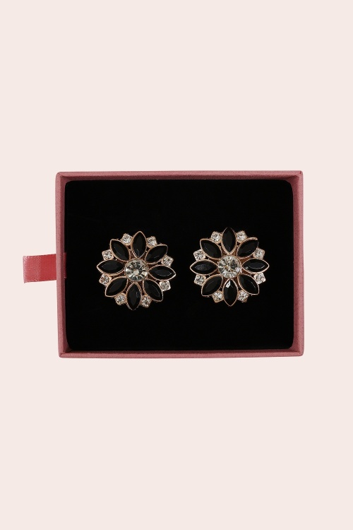 Banned Retro - Onyx Bloom Button Cover Set in Black 3