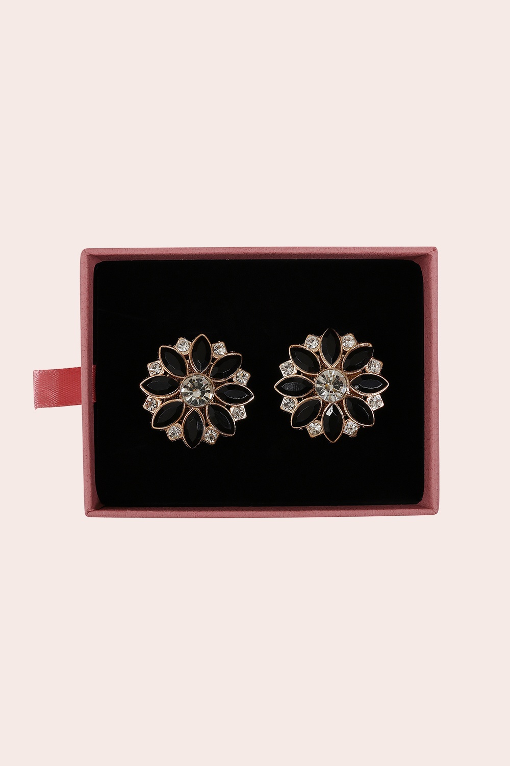 Banned Retro - Onyx Bloom Button Cover Set in Black 3