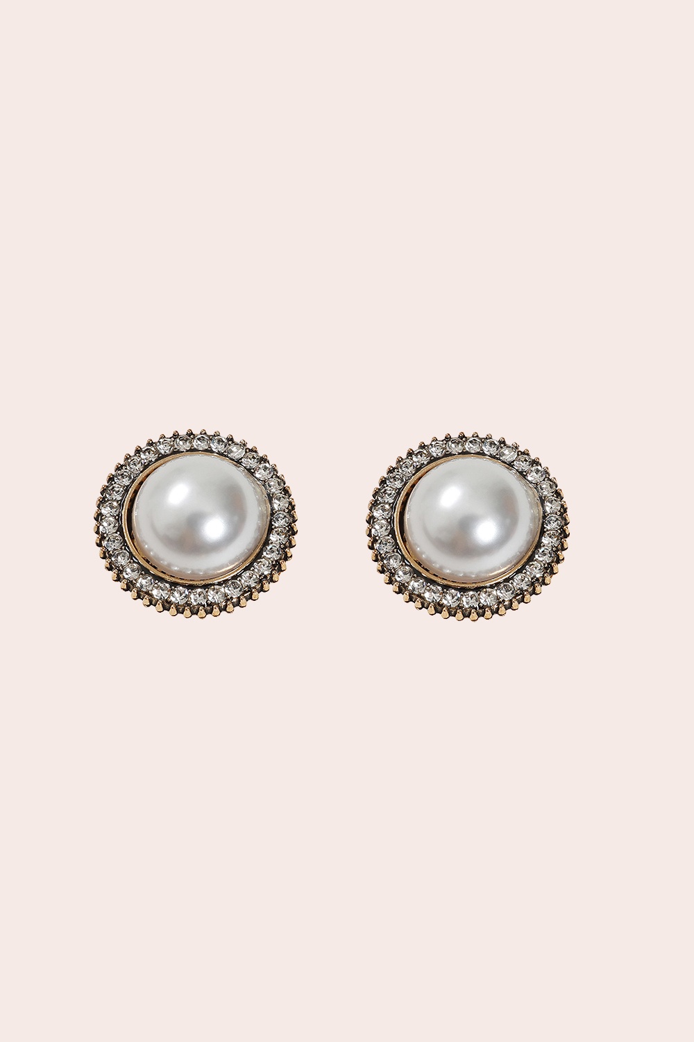 Banned Retro - Pearl Halo Button Cover Set in Gold