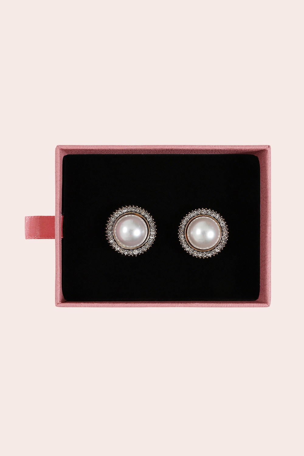 Banned Retro - Pearl Halo Button Cover Set in Gold 3