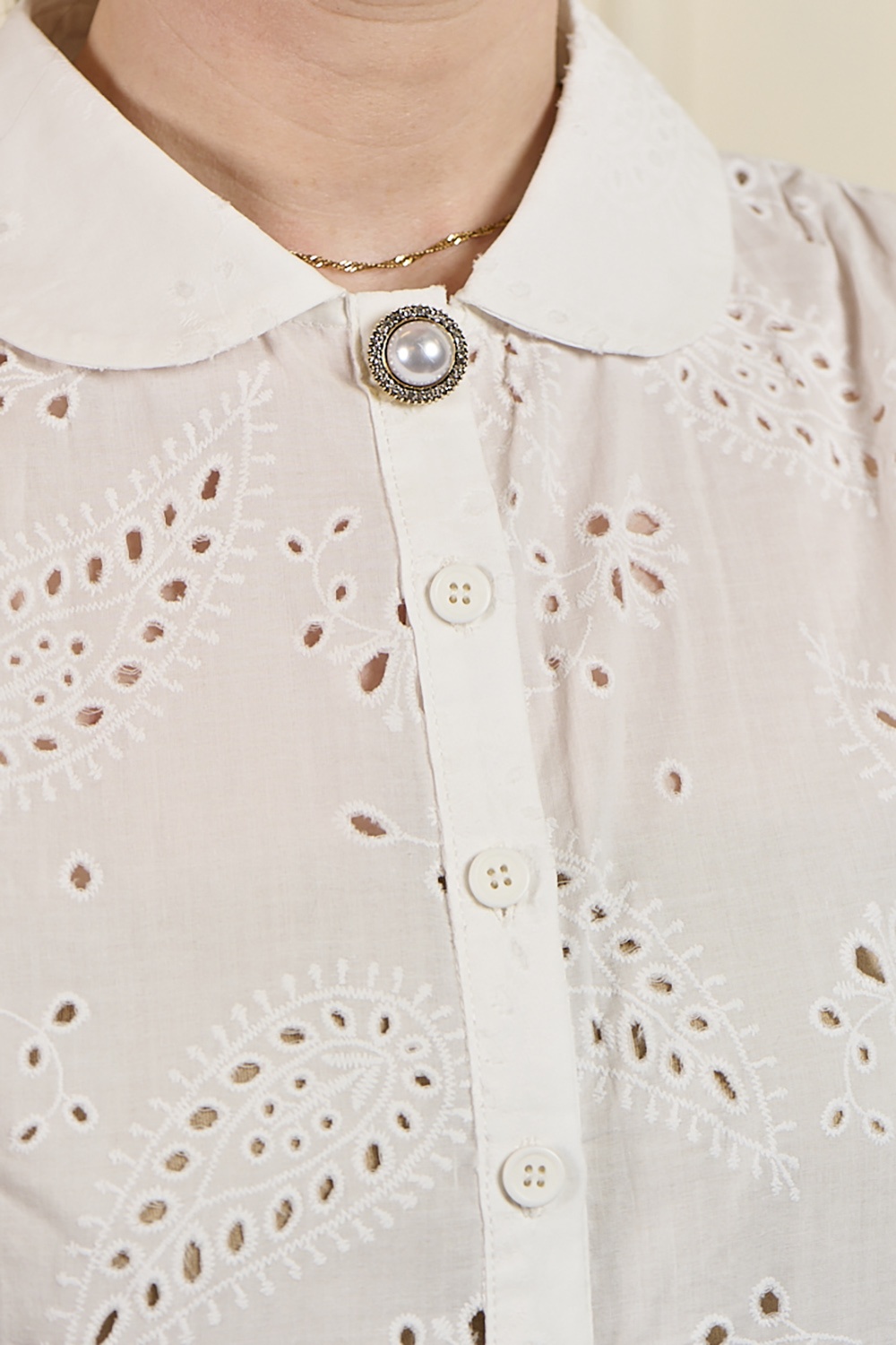 Banned Retro - Pearl Halo Button Cover Set in Gold 2