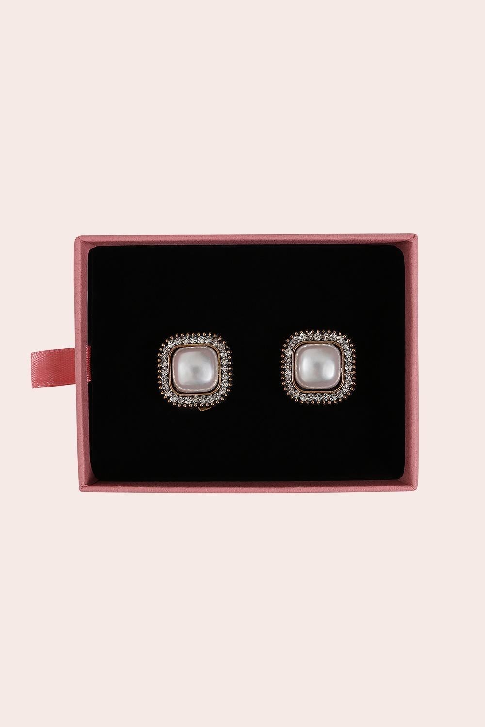 Banned Retro - Pearl Frame Button Cover Set in Gold 3