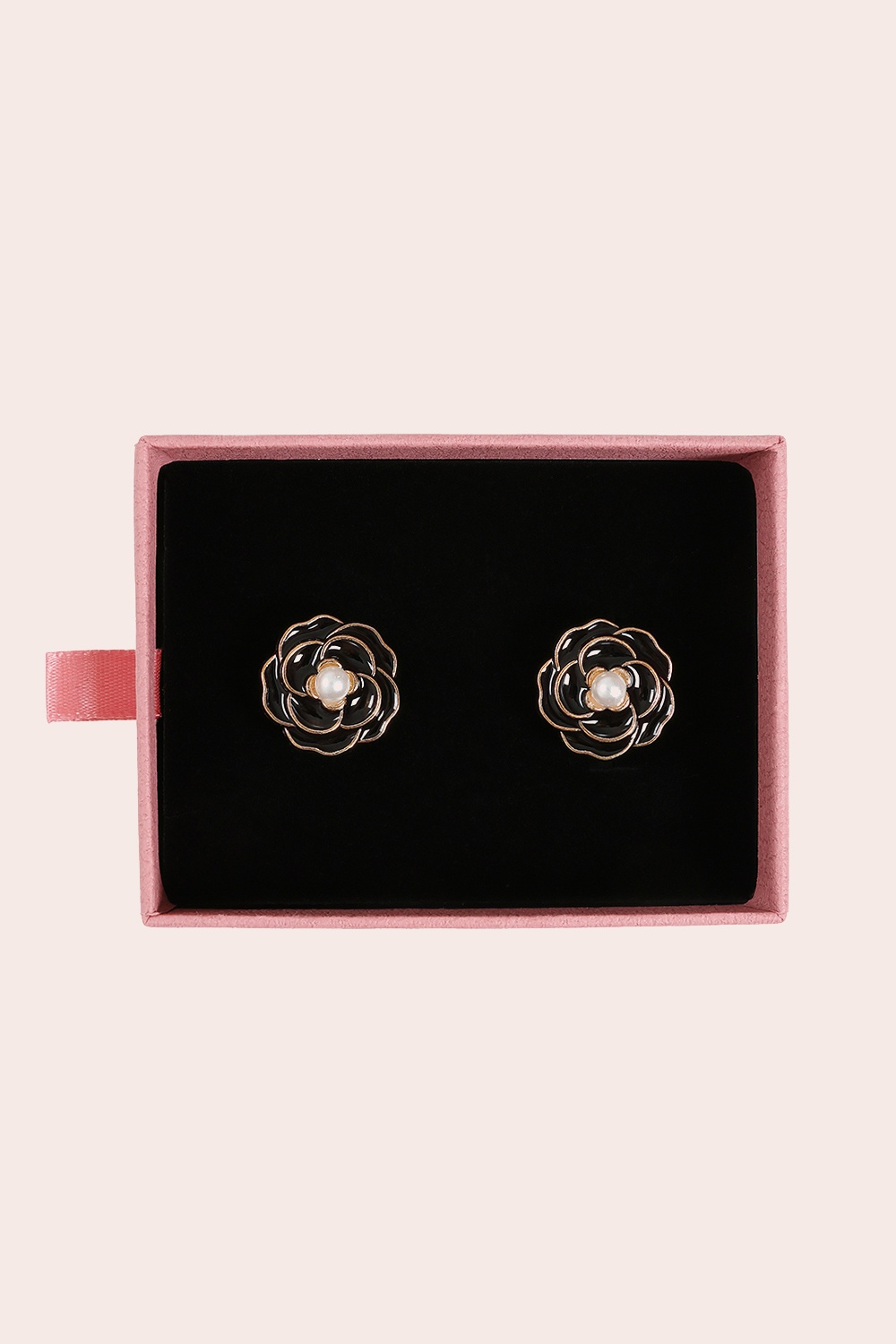 Banned Retro - Noir Rose Button Cover Set in Black 3