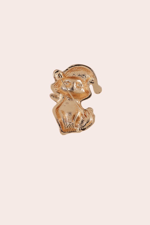 Banned Retro - Santa Kitty Brooch in White 3