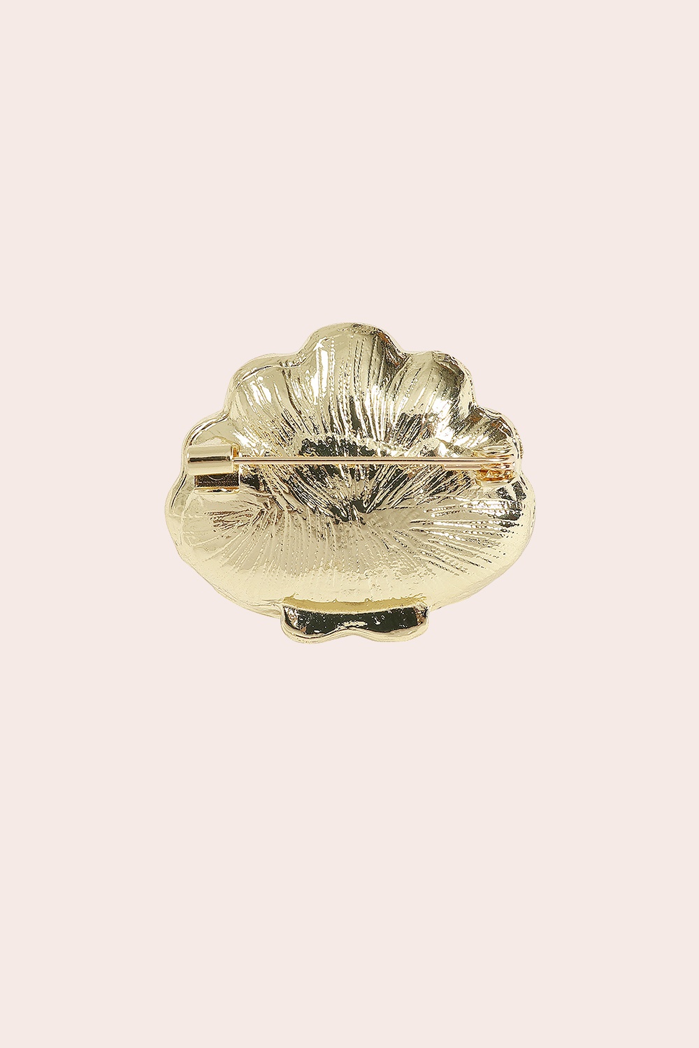 Banned Retro - Oyster Pearl Brooch in Gold 3