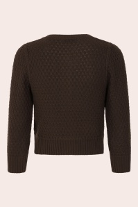 Banned Retro - Fara katoenen vest in bruin 3