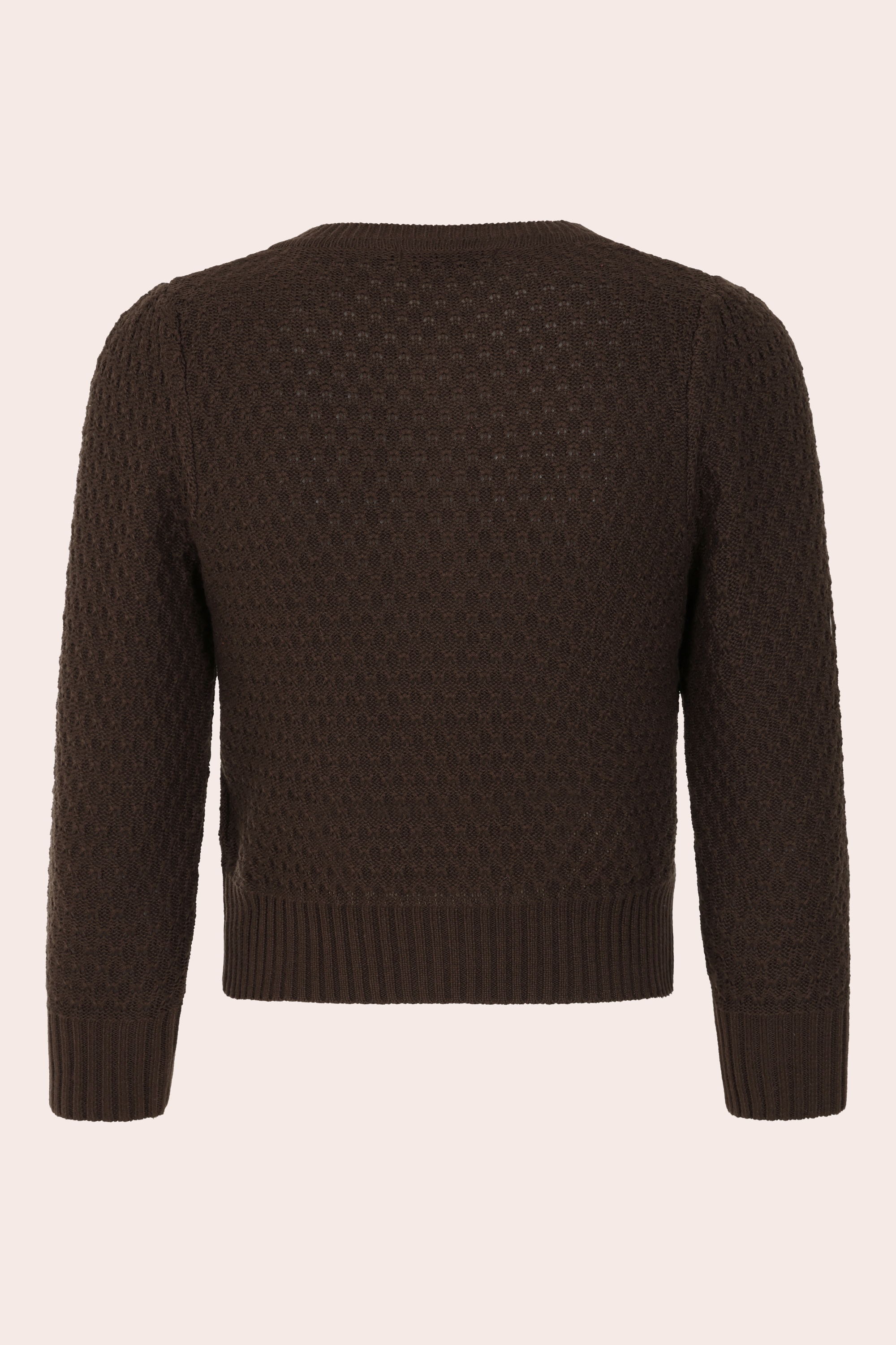 Banned Retro - Fara katoenen vest in bruin 3
