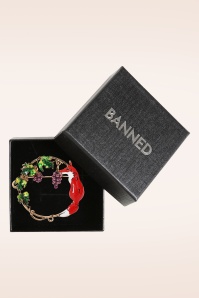 Banned Retro - Broche Winter Fox en doré 2