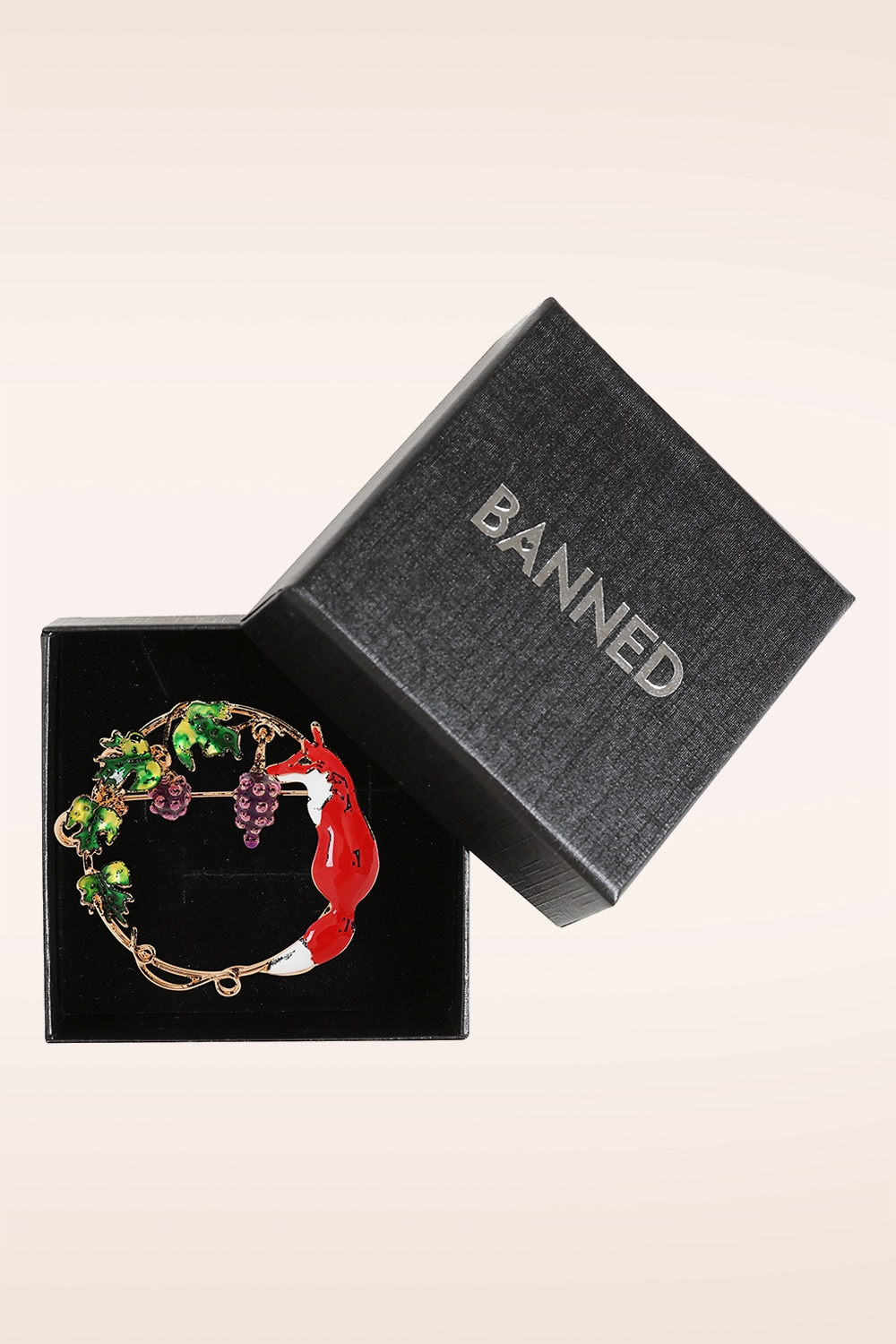 Banned Retro - Broche Winter Fox en doré 2