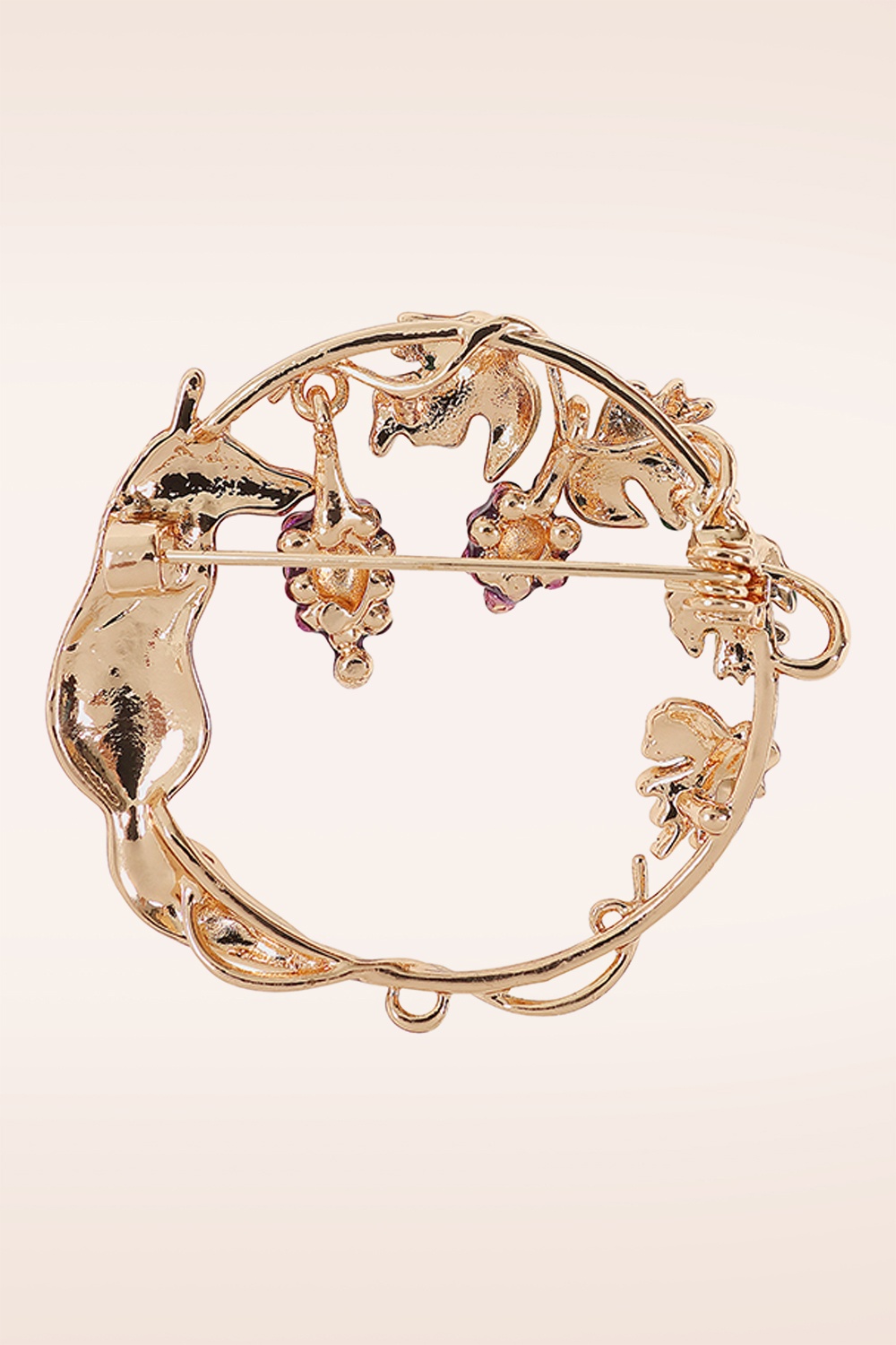Banned Retro - Broche Winter Fox en doré 3
