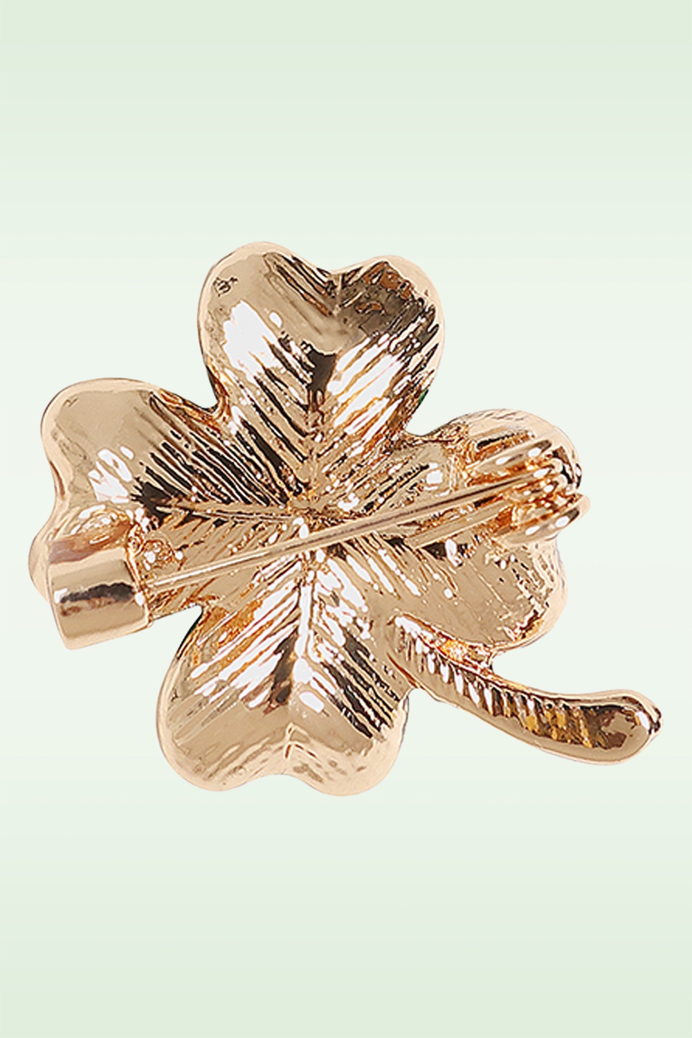Banned Retro - Broche Lucky Clover en vert 3
