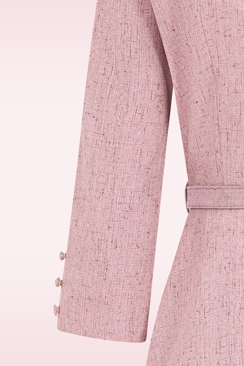 Banned Retro - Sally swing jurk in roze 4
