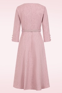 Banned Retro - Sally swing jurk in roze 3