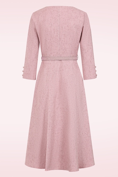 Banned Retro - Sally swing jurk in roze 3