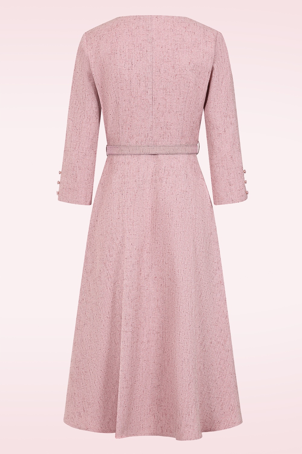Banned Retro - Sally swing jurk in roze 3