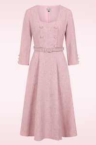 Banned Retro - Sally swing jurk in roze