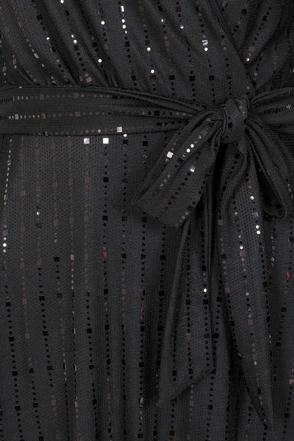 Vintage Chic for Topvintage - Topvintage exclusive ~ Taylor Sequin cross over swing jurk in zwart 2