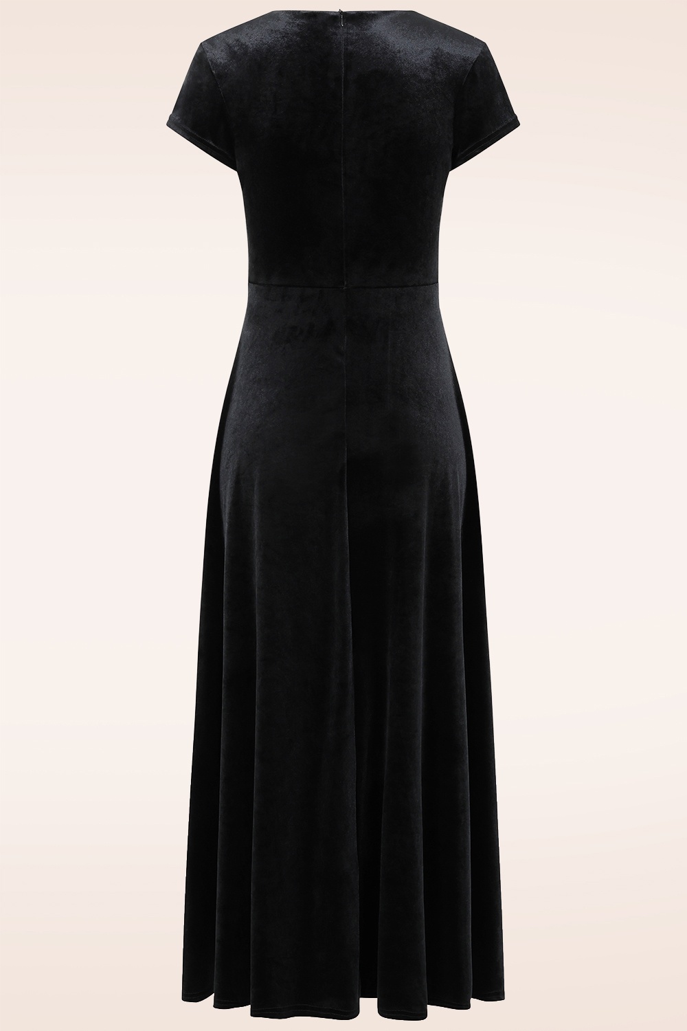 Vintage Chic for Topvintage - Topvintage exclusive ~ Pia Velvet Maxi Dress in Black 2
