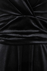 Vintage Chic for Topvintage - Topvintage exclusive ~ Pia Velvet Maxi Dress in Black 3