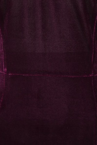 Banned Retro - Amalia fluwelen maxi jurk in bordeauxrood 5