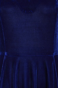 Banned Retro - Robe swing Amalia en bleu roi 3