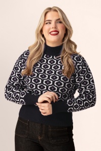 Circus - Eye Knitted Sweater in Black