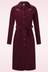 Blutsgeschwister - These Boots are Made For corduroy blouse jurk in Bussi Baby Red 2