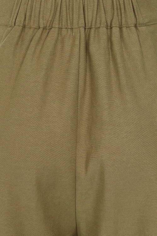 Banned Retro - Matilda Hose in Militärgrün 6