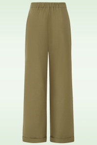 Banned Retro - Matilda Hose in Militärgrün 4
