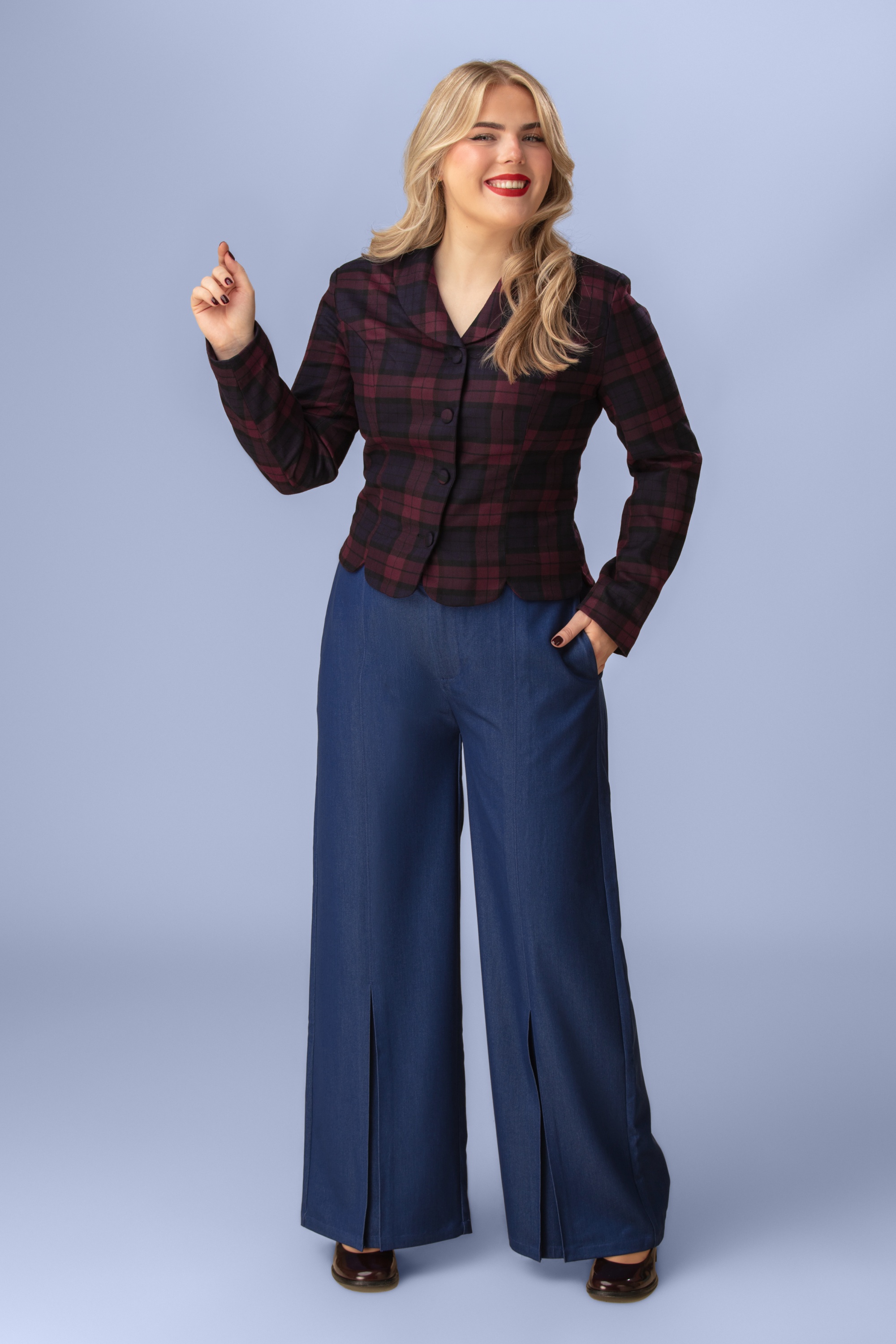 Topvintage Boutique Collection - Exclusivité Topvintage ~ Jean habillé Nova en bleu