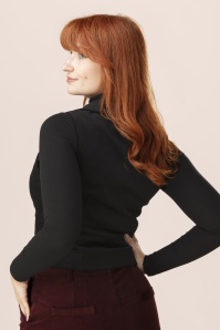 Topvintage Boutique Collection - Exclusivité Topvintage ~ Gilet de tailleur Jamie en noir 2