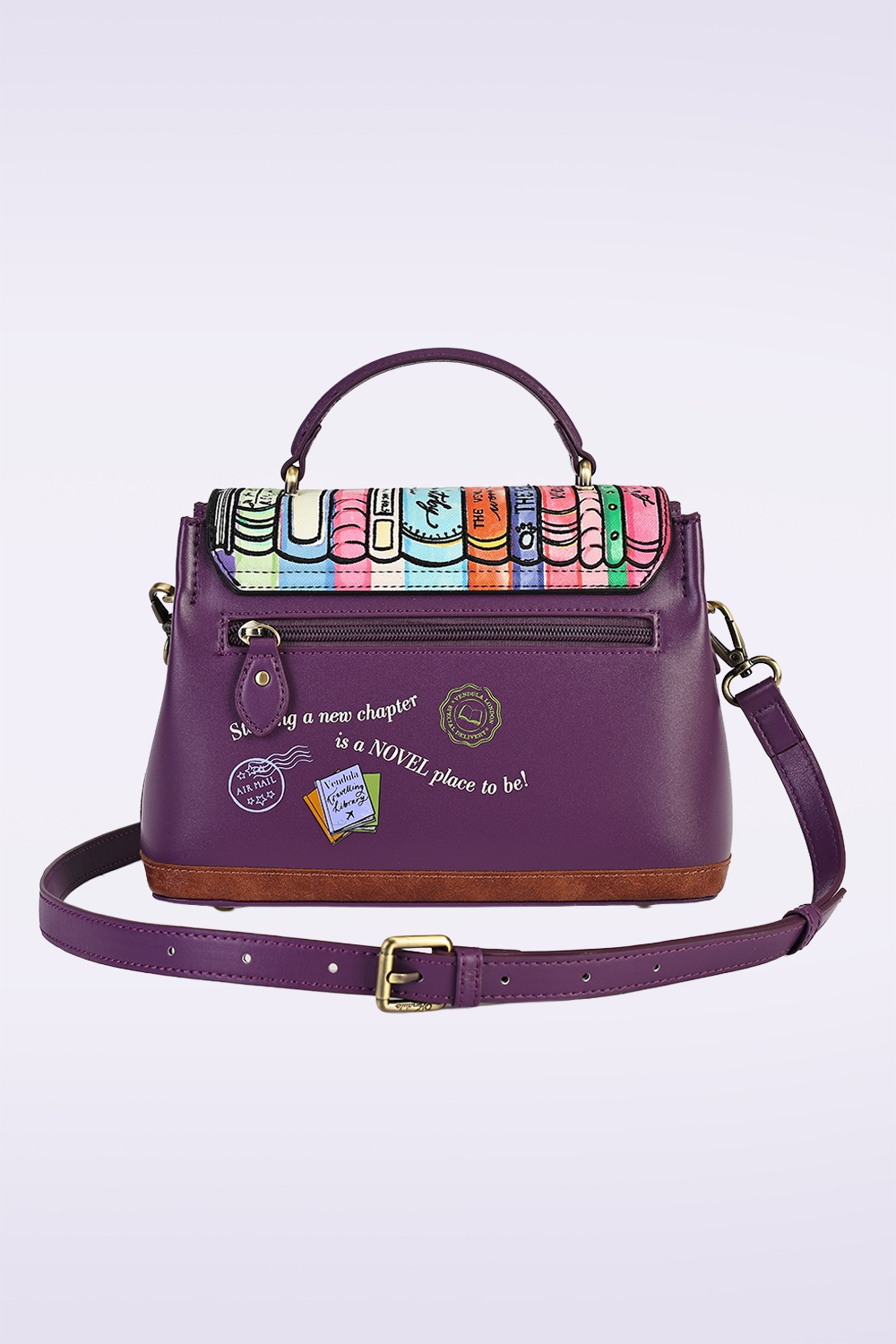 Vendula - Travelling Library Bookshop Mini Grace Bag in Purple 4