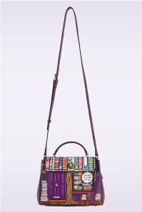 Vendula - Travelling Library Bookshop Mini Grace Bag in Purple 3
