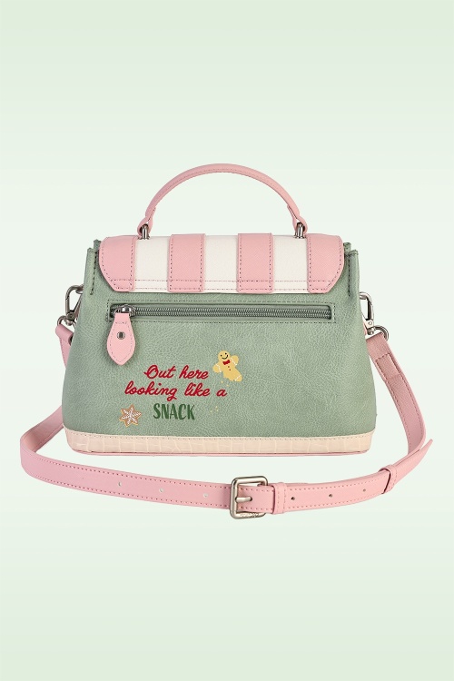 Vendula - Sugarloaf Bakery Mini Grace Bag in Green and Pink 4