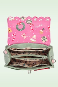 Vendula - Sugarloaf Bakery Mini Grace Bag in Green and Pink 5