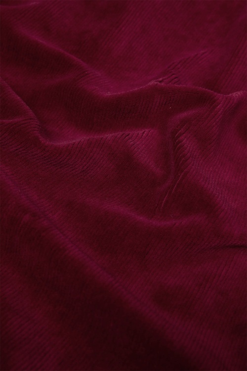 Blutsgeschwister - Soft and Fitted Cordhose mit hoher Taille in Bussi Baby Red 3