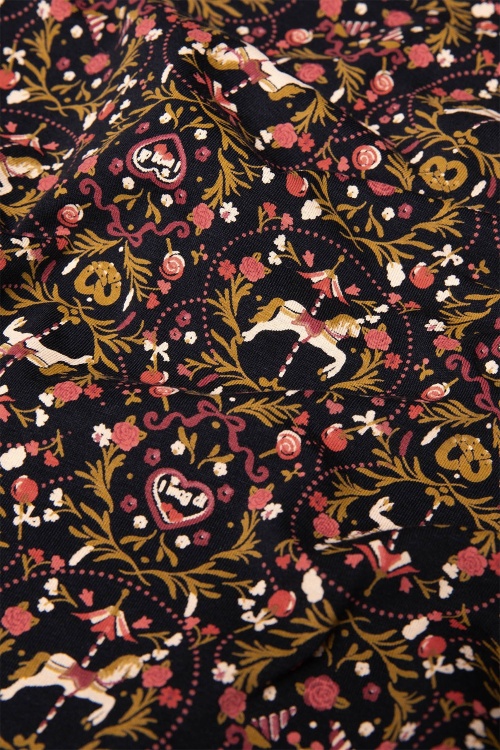Blutsgeschwister - Hootchy Kootchy Petite Jerseykleid in Merry Go Round 2
