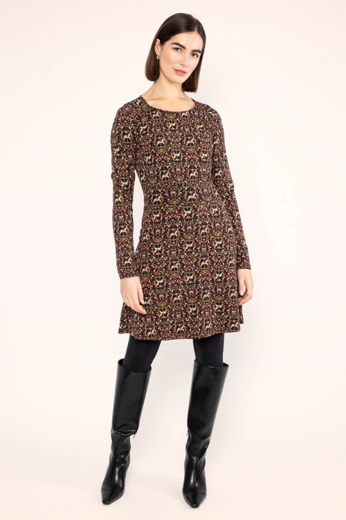 Blutsgeschwister - Hootchy Kootchy Petite Jerseykleid in Merry Go Round