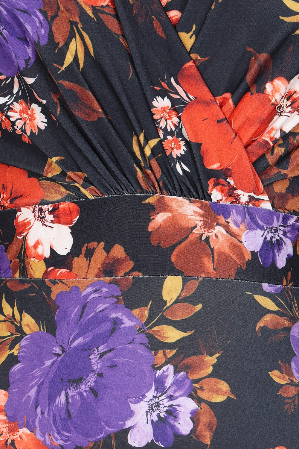 Vintage Chic for Topvintage - Ariana Floral jurk in zwart en multi ~ Topvintage exclusive  2