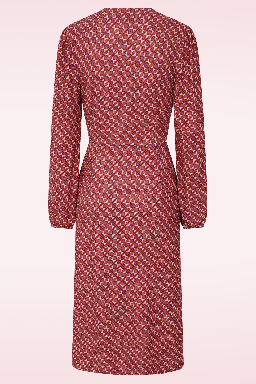 MiraLune - Indie overslag jurk in paars en roodbruin ~ Topvintage exclusive 3
