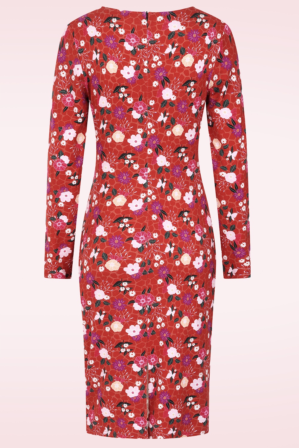 MiraLune - Lucy Floral jurk in koraal ~ Topvintage exclusive 3